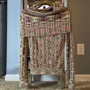 Missoni knit drape neck sweater size 10